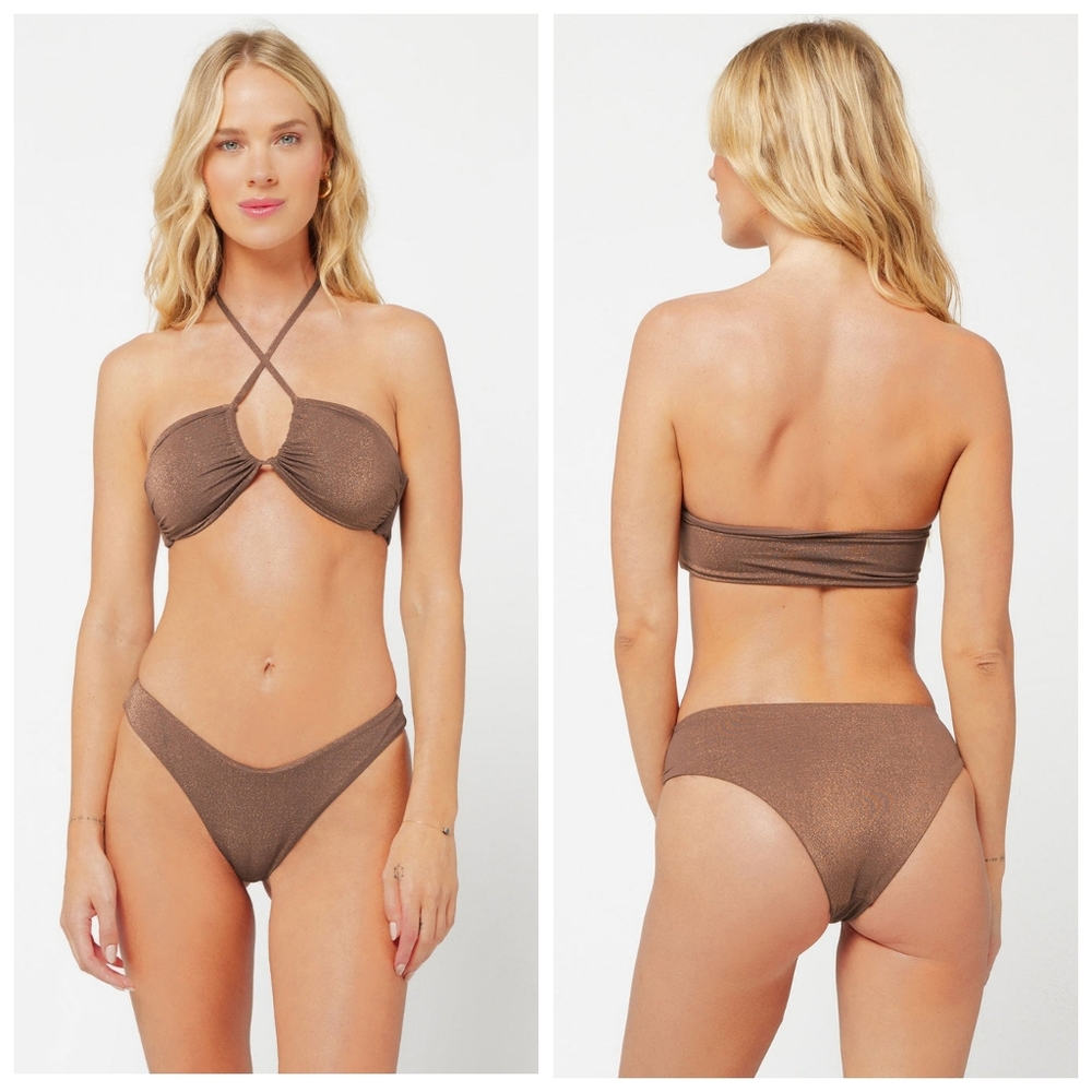 L*Space Shimmer Dawn Cabana Bikini Set - Picture 3 of 13
